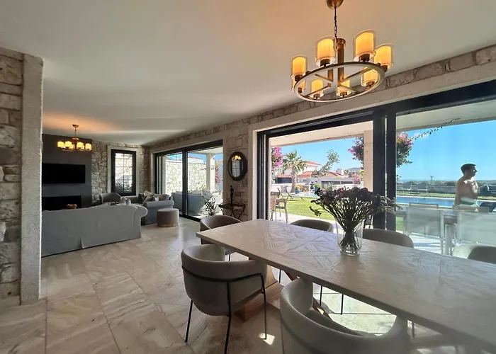 וילה Villasunset With Sea, Chios And Sunset View *