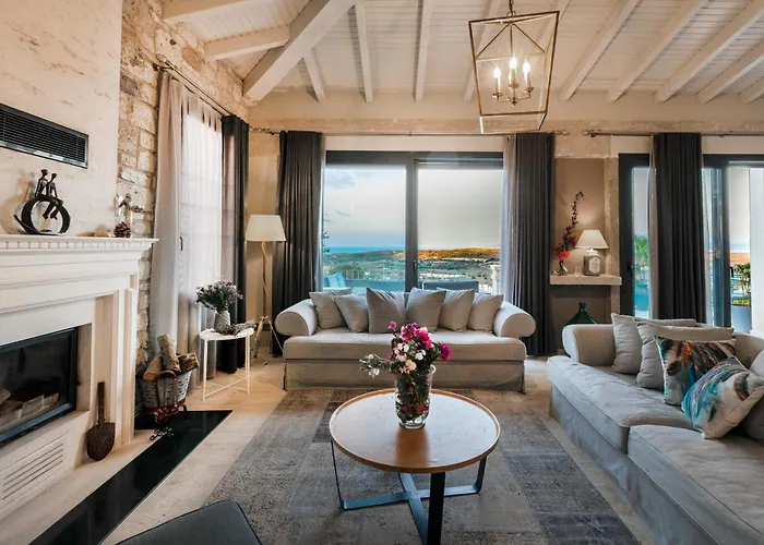 Villasunset With Sea, Chios And Sunset View Çeşme