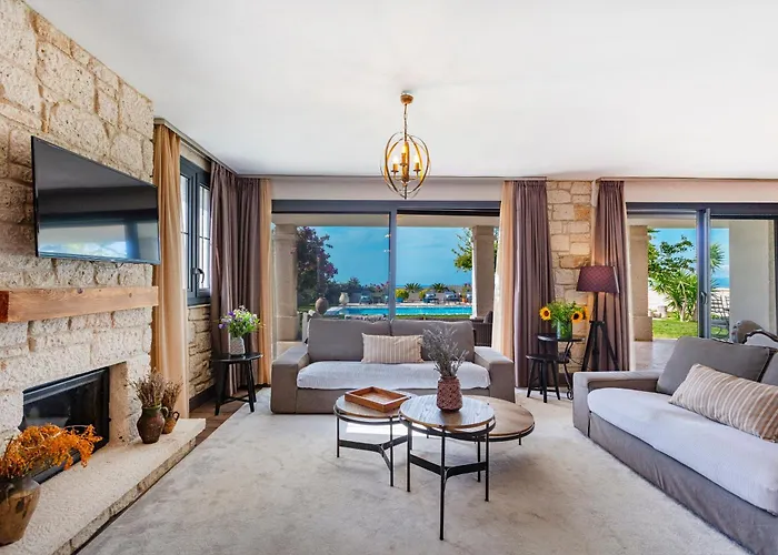 Villasunset With Sea, Chios And Sunset View וילה