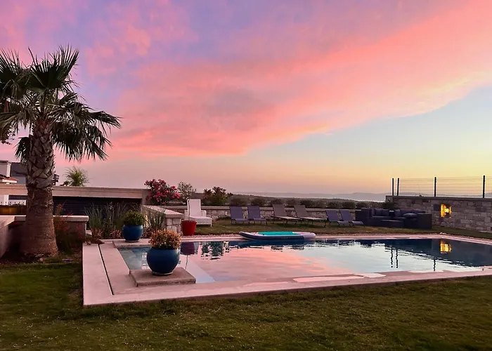 Villasunset With Sea, Chios And Sunset View וילה